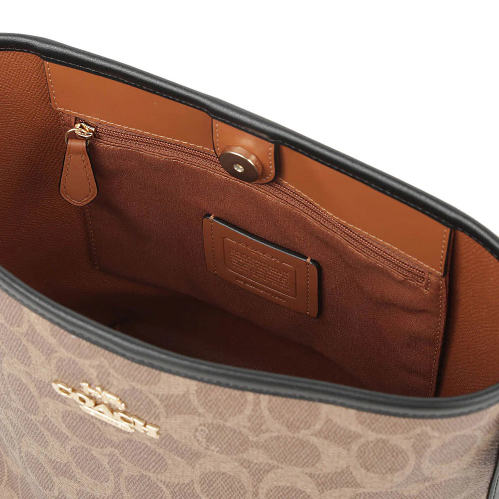 City Large Bucket Bag in Signature Canvas