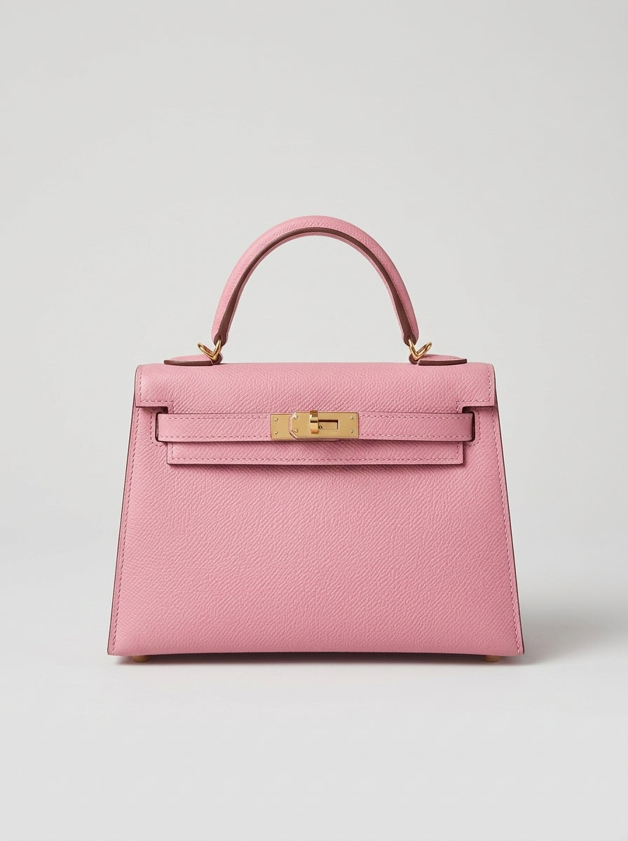 Mini Kelly Lock Bag – Blush Pink