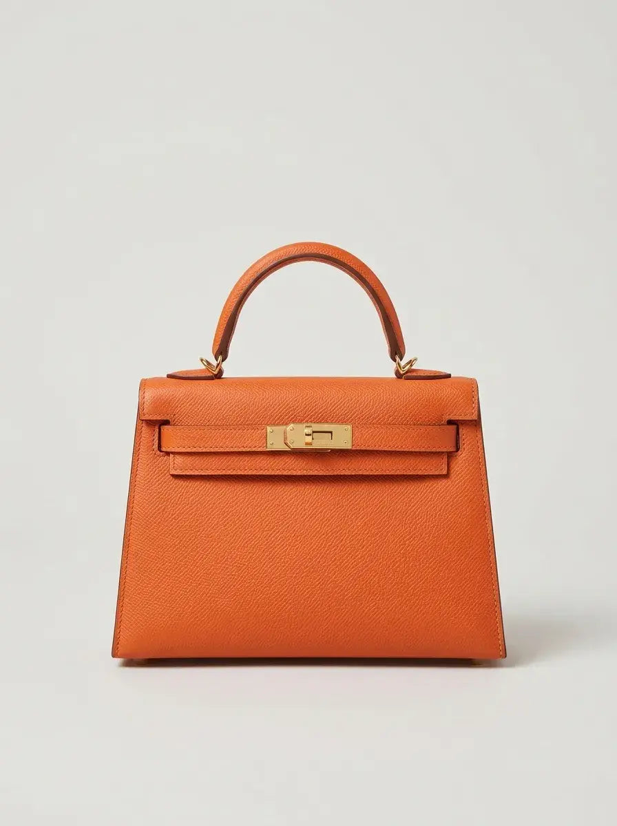 Mini Kelly Lock Bag – Orange