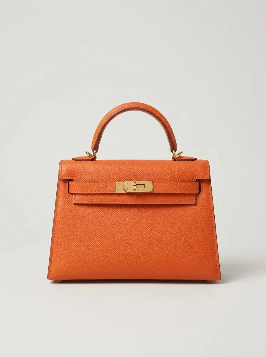 Mini Kelly Lock Bag – Orange