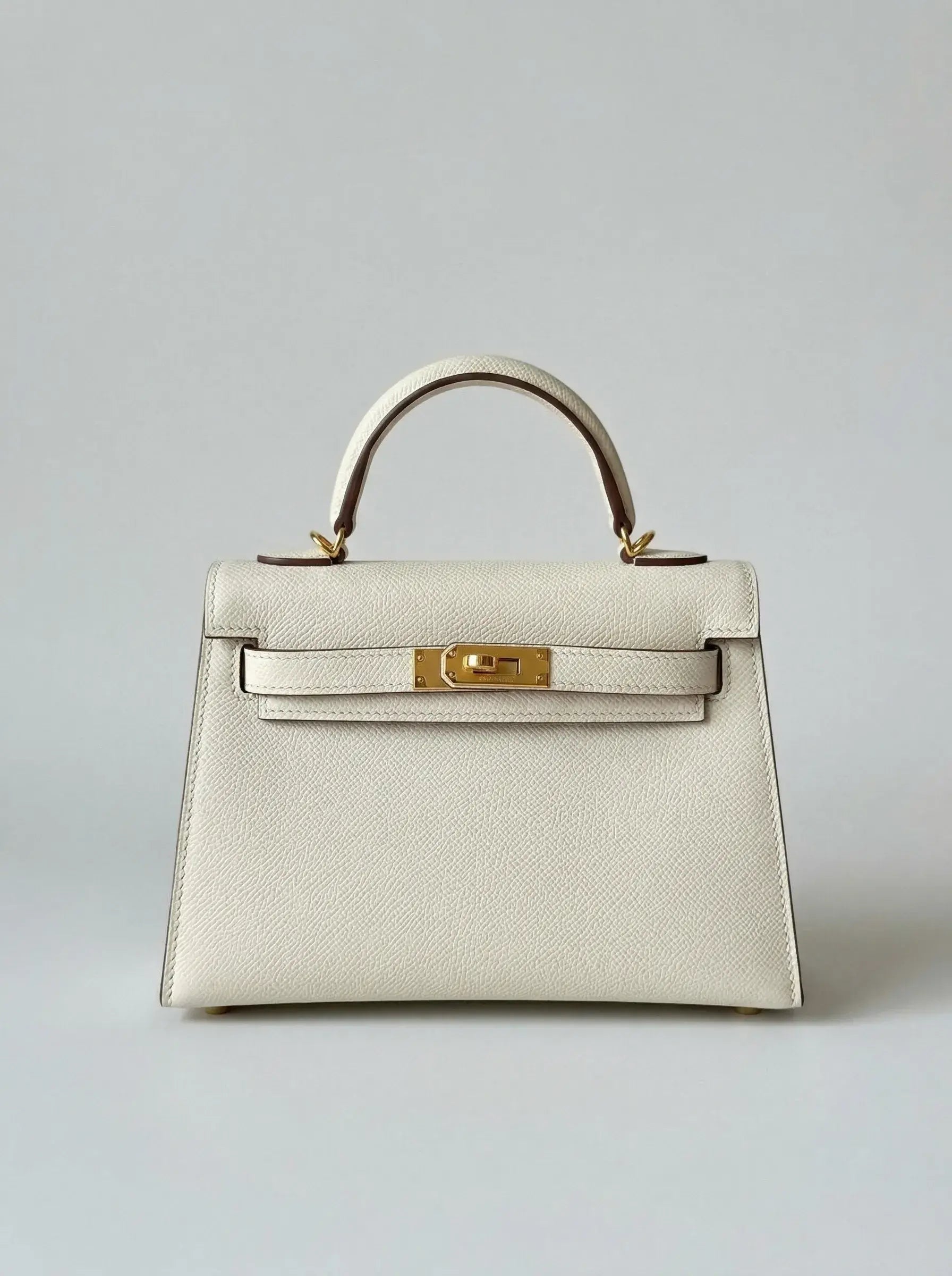 Mini Kelly Lock Bag – Craie