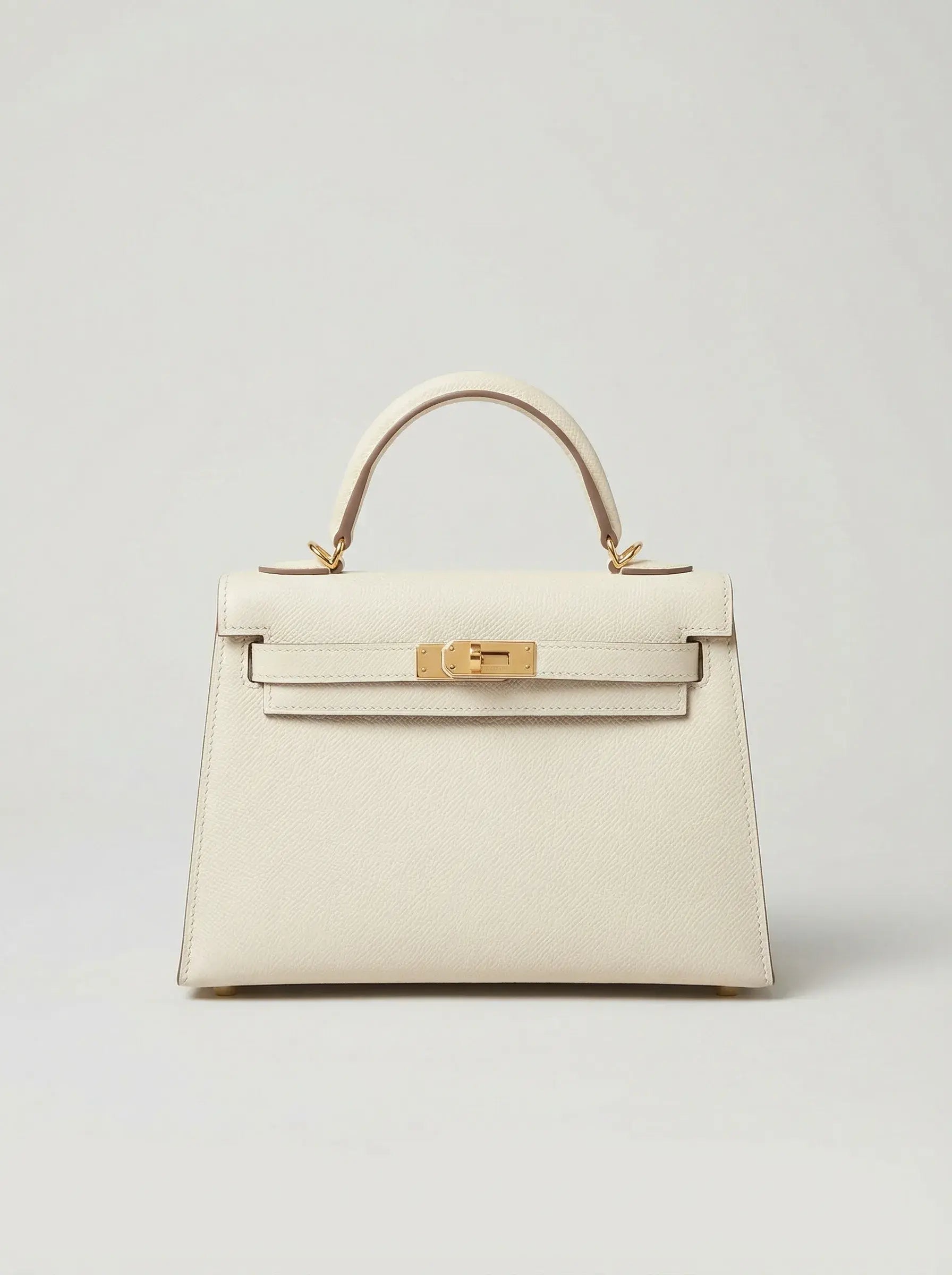 Mini Kelly Lock Bag – Craie