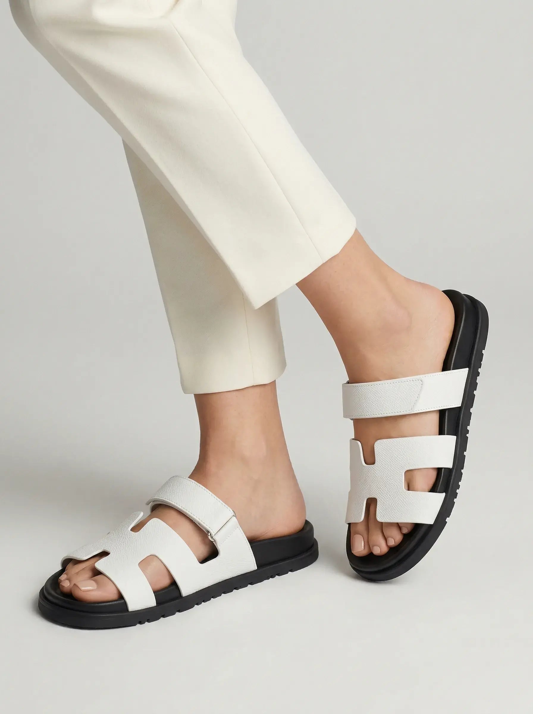 Chypre Sandal – Noir & Blanc