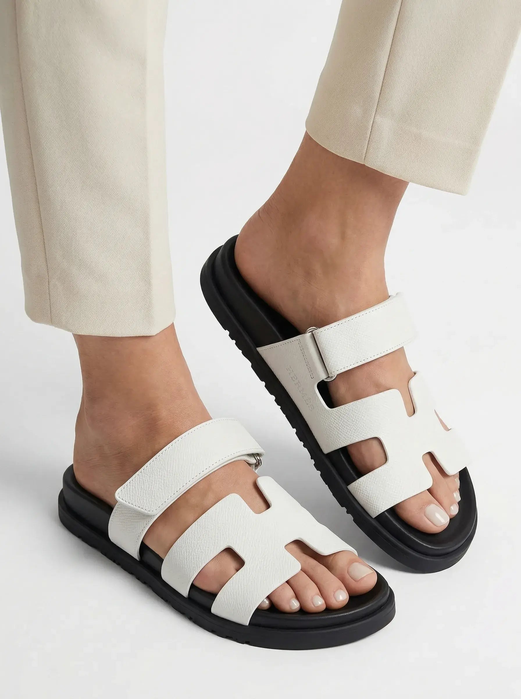 Chypre Sandal – Noir & Blanc