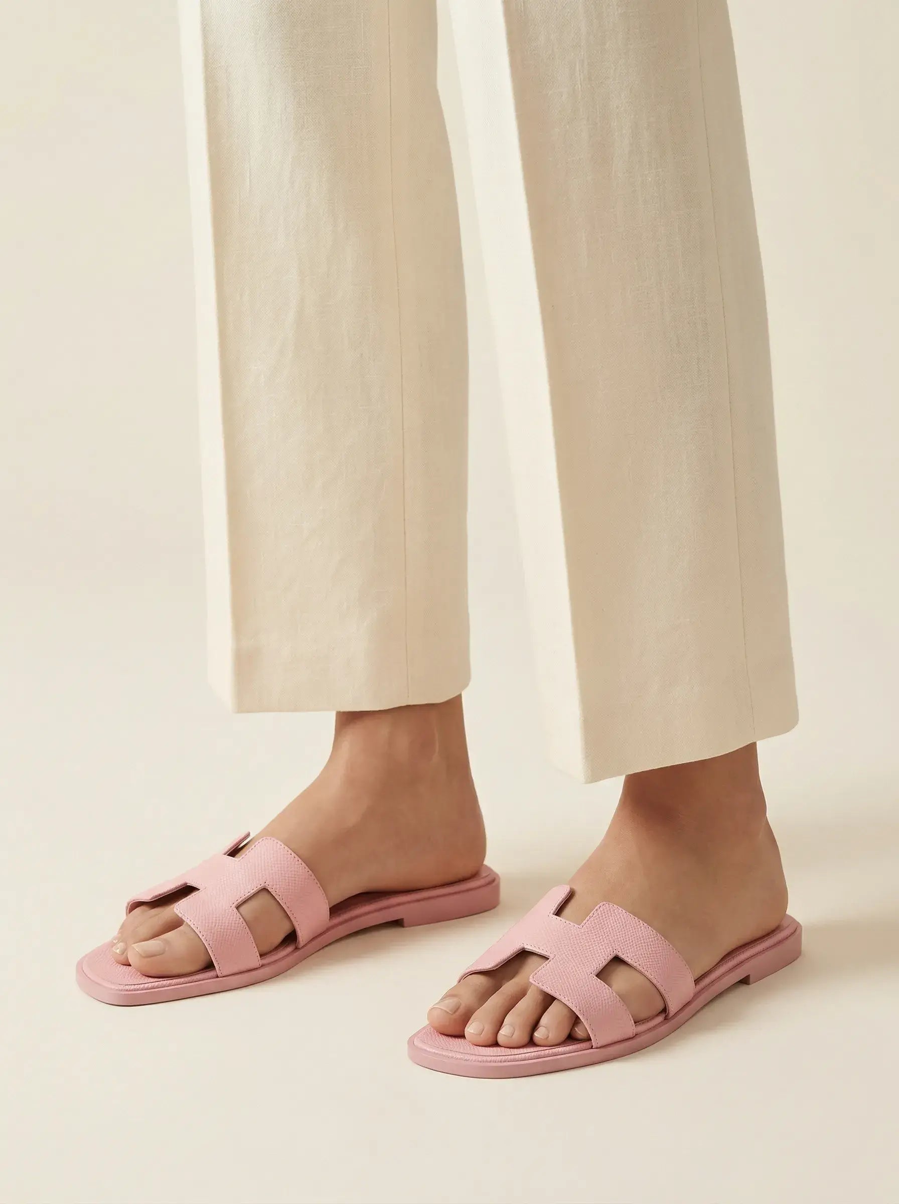 Orian Slide Sandals – Blush Pink