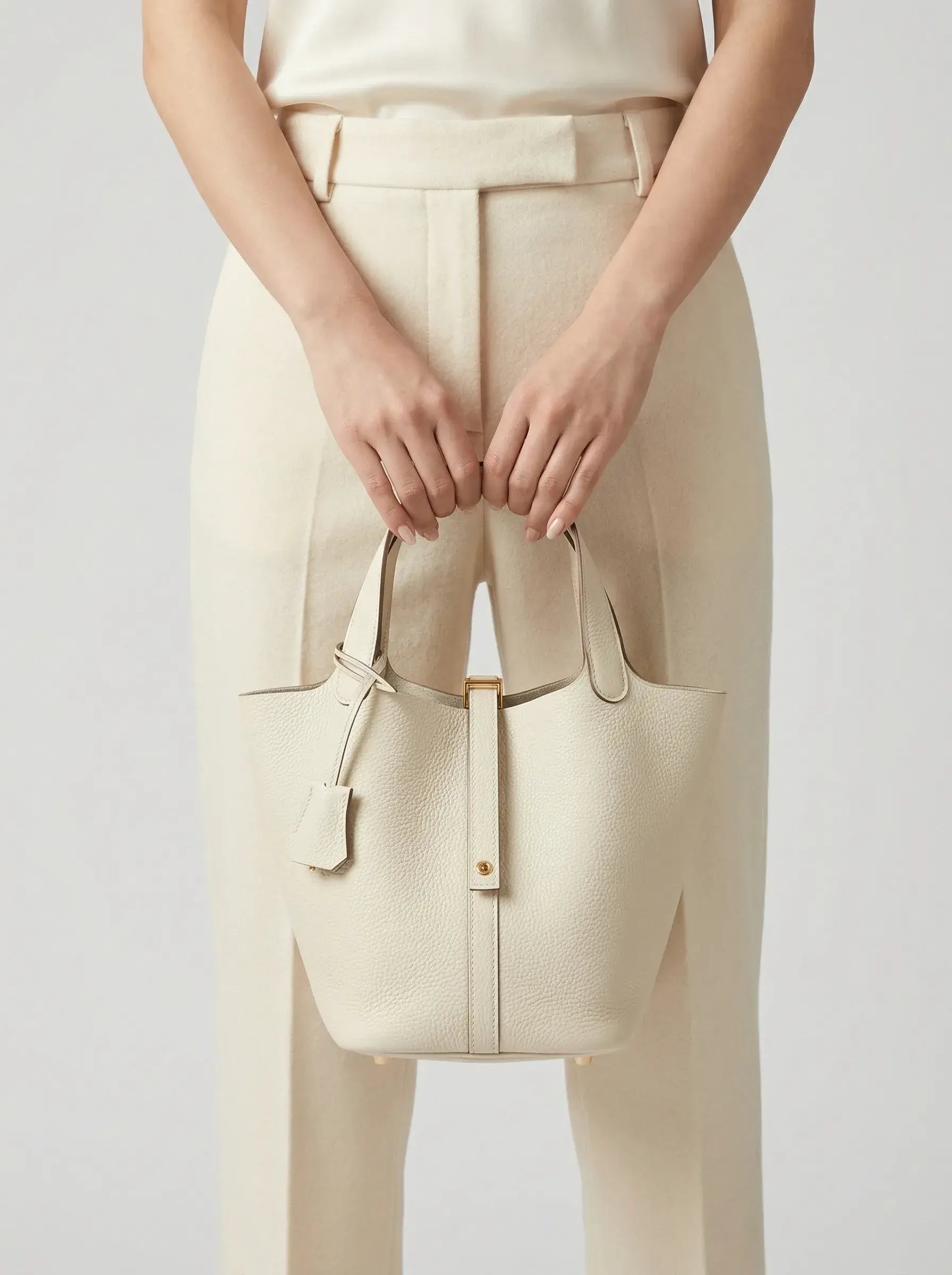 Picotin Lock Bucket Bag – Craie