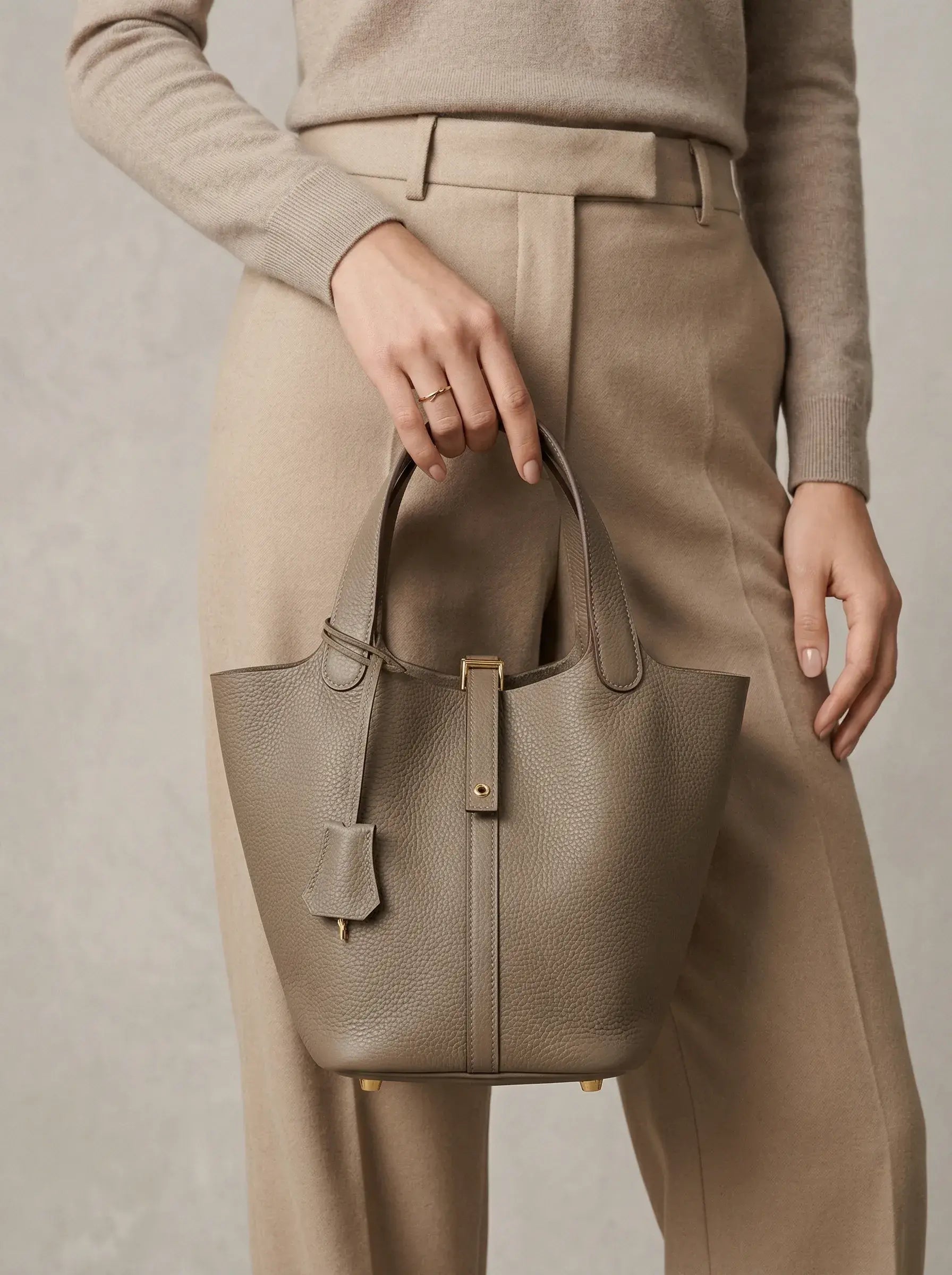 Picotin Lock Bucket Bag – Etoupe