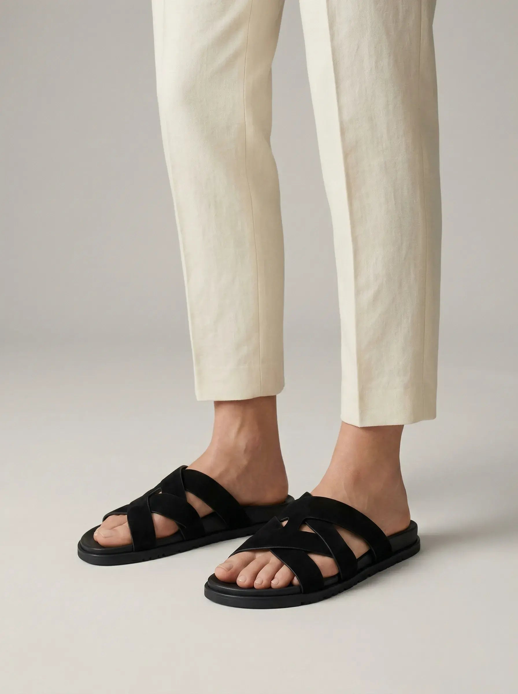 Crossway Slide Sandals – Noir